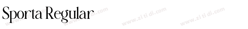Sporta Regular字体转换